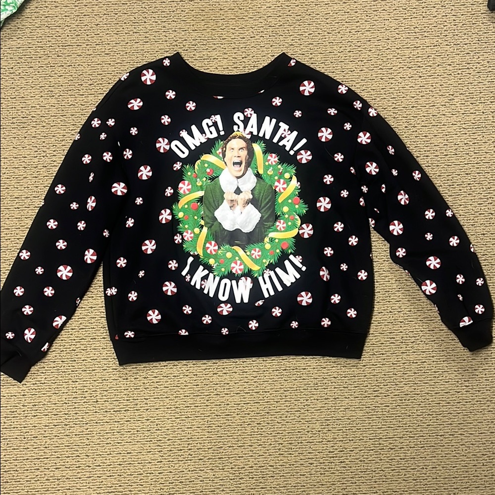 Light-Up Elf Holiday Sweater